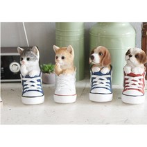 카페장식 선반장식 홈인테리어 장식인형 미니어처소품, 강아지 시츄