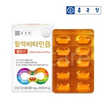 제일케어 종근당 활력 비타민B 플러스 60정 비오틴 엽산, 단품