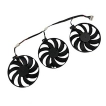 [해외] T129215SU PLD09210S12H ASUS ROG STRIX RTX 2080 2080 Ti 게임용 7 핀 GPU 카드 쿨러 팬 RTX2080 RTX2080Ti 카드, 1 Set T129215SU