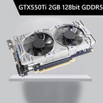 컴퓨터 케이블 GTX1050TI 750 550TI 2GB 4GB 6GB 컴퓨터 그래픽 카드 192bit GDDR5 듀얼 냉각 팬이 장착 된 NVIDIA PCIE 20 게임용 비디오 카드, 11 GTX550Ti  2G