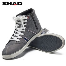 바이크부츠 라이딩 바이크워커 마이크로 화이버 가죽 미끄럼 방지 오토바이 부츠 로드 레이싱 신발 봄/가, 01 SHAD Grey