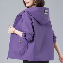 여성 바람막이점퍼 등산 방수 바람막이자켓 큰 주머니가있는 윈드 브레이커 중년 어머니 봄