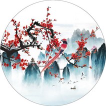 보석십자수 인테리어 매화꽃 까치 3D DIY 전체수 /세트 220217112-221, 직경110cm, 원형비즈