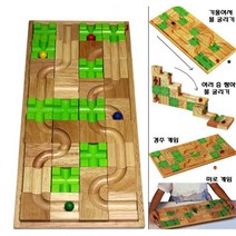 원목 블록 놀이 구슬 굴리기 미로 찾기 원목장난감 가베교구 유아가베