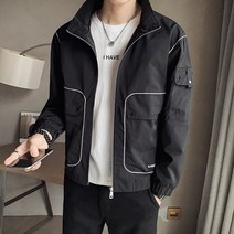 남성마자켓 스탠딩카라 코트 2022 봄가을 계절 트렌드 멋진 캐쥬얼 카고 상의 4802260530