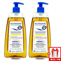 1+1 뉴트라덤 올인원 워시 샤워 젤 더모 프로텍트 엑스트라 리치 미산성 보습 500ml + 자사로고 물티슈, 1개