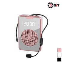 휴대용 행사 강의용 마이크 수업용 선생님 M310, 무선마이크(화이트)