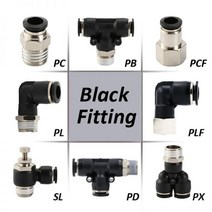 기계 부속 자재 베어링 스쿠류 커넥터 볼 밸브 샤프트 블랙 에어 호스 피팅 1 8 4 3 2 4mm 6mm 8mm 10mm PC PCF PL 튜브 공압 퀵 커플 링 파이프, 10-04 (10mm-1l2), PH