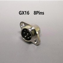 하수구내시경 내시경카메라 배관 누수탐지기 Gx16 마름모꼴 플랜지 항공 플러그 커넥터, 8핀