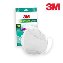 3M 황사 미세먼지 마스크 KF94 (흰색 1매입), 1개, 1매입