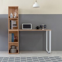 라나4 1200 양책꽂이 일자책상 학생책상 서재용책상, 화이트