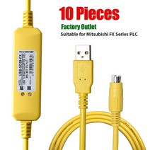 10USBSC09FX한 미쓰비시호환 FX Series PLC 프로그래밍 케이블 FX0N FX1N fx2nfx0s FX1S FX3U FX3G 통신, 01 Others