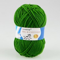 마카롱실 코튼 10 뜨개질 1Pc 50g 95M 크로 셰 원사 우유 면화 니트 원사, 14 구 시안 lv