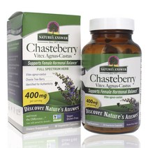 네이쳐스앤서 체이스트베리 바이텍스 400mg 베지테리안 캡슐 비건 글루텐 프리, 90개입, 1개