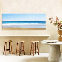 더 아트 컴퍼니 감성 여름 힐링 바다 풍경그림 홈인테리어 카페 스튜디오 그림액자 물그림 풍수그림 시원한 바다그림 20종, 19. 블루수평선 와이드