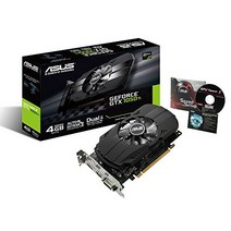 ASUS NVIDIA GeForce GTX1050TI 탑재 비디오 카드 오버클록 메모리 4GB PH-GTX1050TI-4G, EMS(발송 후 약 3~5 일 도착)
