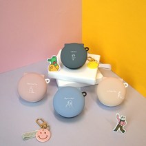 주문제작 드로잉 엘지 톤프리 케이스 키링증정 HBS-TFN4 TFN5 TFN6 TFN7, 톤프리_케이스_드로잉_핑크, 하단케이스_블랙