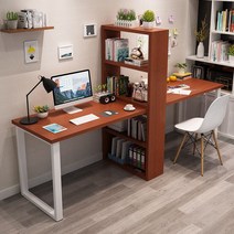 쌍둥이 책상 2200 2400 트윈 형제 자매 이인용 컴퓨터 심플 더블 데스크탑 가정용, G 220x50x75cm
