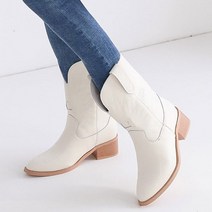 니나스파리 웨스턴 가죽 미들부츠