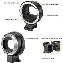 JINTU 자동 초점 전체 프레임 렌즈 마운트 어댑터 EF-NEX 캐논 EF NEX A6500 A7 카메라, 한개옵션0