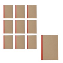 무인양품 MUJI 노트 A5 무지, 10개, 베이지
