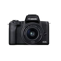 캐논 EOS M50 표시 II (블랙) + EF-M 15-45mm & 55-200mm is STM 번들 카메라, Black_w/ EF-M15-45mm + EF-M 55
