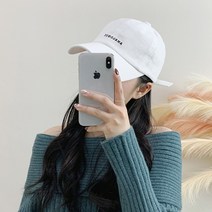 코듀로이 아날로그 자수 볼캡 남녀공용 커플 골덴 야구모자