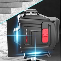 12 16 라인 선 그린 초록 레이저 레벨기 수평 자 360도, 그린 라이트 16선 듀얼배터리