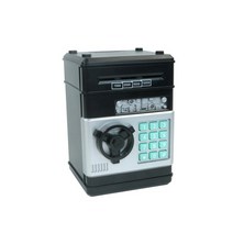 전자 돼지 저금통 금고 돈 상자 디지털 동전 현금 절약 안전 ATM 기계 어린이를 위한 크리스마스 선물, 01 Black