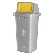 패블러스 리사이클 락 80리터 재활용 분리수거함, 리사이클 락 옐로우 80리터, 1개