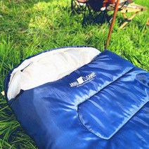 여름용 초경량 캠핑 솜 침낭 낚시 야영 차박 이불, 블루