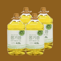 콩기름 대두유 4.5Lx4개 콩기름100% 식용유 업소용 대용량 그대로푸드, 콩기름 4.5Lx4개
