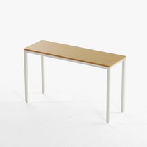 209애비뉴 제로데스크 슬림 1400x400 테이블 책상, 블랙프레임+비치상판