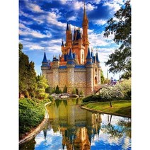 보석십자수 창업 도구 풍경 건물 사전 인쇄 11CT 크로스 스티치 자수 전체 키트 공예 수공예 바느질 다른, HMA75578_30x40cm_11CT 면사