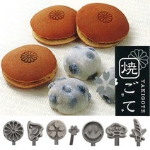 타이거크라운/제과용-야키고테(인두)18-8스텐레스, 국화꽃모양