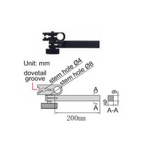 버니어 캘리퍼스 측정기 캘리퍼 더블 컬럼 디지털 높이 게이지 0-300mm 0.01mm 높이 눈금자 고정밀, [11] Bracket200mm