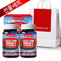 Canada 통라이프 선물세트-슈퍼오메가3골드-1300-60캡슐-2병, 상세설명 참조, 없음