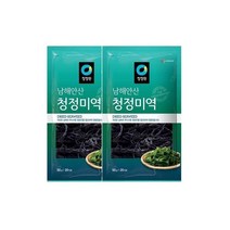 청정원 엄마손맛 맞벌이 우리가족 남해안산 청정 미역 50g(20인분) x2개 국민국 아기국 산모 자취 집밥 간편식 오이냉국 무침 생일 산모 출산 미소장국, 1세트
