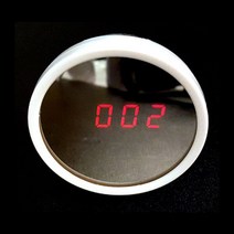 다해몰[미니거울탁상시계]심플형/알람기능/흑경/단체선물, 미니거울탁상시계(심플형)