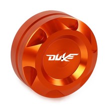 바이크 오토바이 튜닝 바이크 외장 부품 KTM Duke RC 125 용 오토바이 리어 브레이크 오일 캡 유체 엔진 저, 03 DUKE LOGO Orange