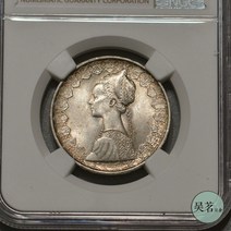 기념주화 희귀주화 특이한선물 수집취미 NGC MS64 이탈리아 500리라 은화 1958 콜럼버스