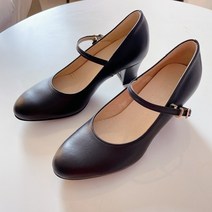 [작은사이즈구두] 작구요 소가죽 검정 메리제인 힐 5cm (200 205 210 215 220)