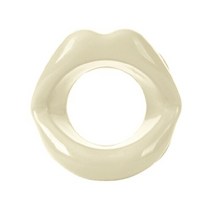 실리콘 고무 얼굴 슬림 구강 근육 마사지 도구 강화제 엑서사이즈 립 트레이너 안티 링클 턱 도매, 노란색