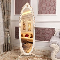 공주 프랑스풍 엔틱 전신 거울 프렌치 빈티지 원목 옷가게 미러, B
