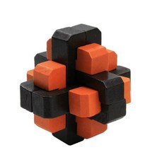 클래식 IQ 3D 나무 연동 버 퍼즐 듣기 잠금 하노이 타워 마인드 두뇌 티저 위한, KM35