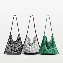 페이즐리 에코백 여름 여행 보조 텀블러 가방