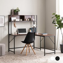 [숨결] 빌로우 코너 책상, 블랙