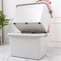CKLIVING 특대형 플라스틱 리빙박스 이불 옷 이사 창고 공간 물품 보관함 다용도 대용량 수납정리함 120l 200l 300l, 300, 그레이, 1개
