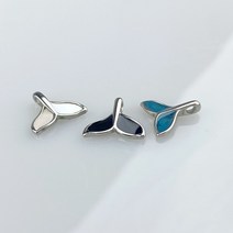 [DP1-046] 써지컬스틸 부자재 팔찌 목걸이만들기 에폭 고래꼬리 펜던트 남자 여자 악세사리 DIY 재료
