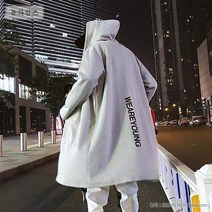 남성 트렌치 코트 후드 박시 춘추계 하프 기장 뉴타임즈 C13 O345B730